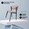 Leisuremod Aspen Collection Modern Dining Chair Black Frame in Light Grey, 4PK ACBL51LGR4 - alternate 6