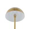 Homeroots 65" Gold and White Floor Lamp With Brass Dome Shade 530714 - alternate 4