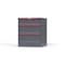 Strong Hold 3 drawer cabinet - (1x 7ft, 2x 10ft) - Red accents - Keyed Alike S3036-PPAAS-0305DS - alternate 3