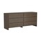 Manhattan Comfort Linda 2-Piece Dresser and Nightstand in Walnut Brown BR1658-3 - alternate 5