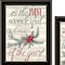Homeroots Set Of Two All Heart Come Home for Christmas 2 Black Framed Print Wall Art, 2PK 407173 - alternate 2