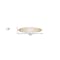 Homeroots 76" X 18" Tan and White Surfboard Floral Medallion Wood Hanging Dimensional Sculpture 370403 - alternate 3