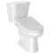 Anzzi Garden 12in 2pc 1.28 GPF Siphon Elongated Ceramic Toilet, White Electric Bidet Seat, ADA height Incl TL-AZ070-EB106V - alternate 4