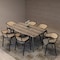 Leisuremod Ervilla Dining Chair with Stainless Steel Legs Velvet Seat and Wicker Back, Grey, 2PK EC20GR2 - alternate 5