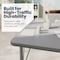 Flash Furniture Commercial Adjustable Height Rectangular Activity Table - Locking Casters-Gray XU-A2448-REC-GRY-T-P-CAS-GG - alternate 4