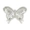 Homeroots 6" Silver Cast Iron Butterfly Handmade Trinket Tray 571246 - alternate 2