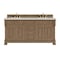 James Martin Vanities Brookfield 72" Double Vanity, Pecan, w/ 3 CM Siberian Silestone Top w/FreePower Wireless Charger 547-V72-PCN-FSFR - alternate 1