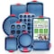 Nutrichef 10-Piece Nonstick Bakeware Set, Blue NCSBSBL10 - alternate 1