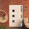 Vdomdoors Front Exterior Prehung Metal-Plastic Door, Manux 8933 White Silk, Side Sidelite Transom, Office Com MANUX8933EXD-WS-W30+12xH80-RH - alternate 2