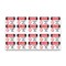 Signmission OSHA Danger Sign, Flammable No Smoking Bilingual, 5in X 3.5in Decal, 10PK, OS-DS-D-35-VPR-1824-10PK OS-DS-D-35-VPR-1824-10PK - alternate 1