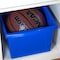 Storex 4 Gallon Storage Bin, Blue 61451U06C - alternate 5