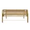 Martha Stewart Ryder Gold Mesh Metal Desktop Monitor Stand Riser with Organizer Drawer and Side Storage HH-OHD04-GLD-MS - alternate 4