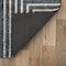 World Rug Gallery Distressed Bohemian Stripes Washable Non Slip Runner Rug 2 ft x 8 ft Anthracite WR76ANTHRACITE2X8 - alternate 3