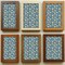 Homeroots 6" x 6" Blue And Yellow Vinyl Arabesque Peel And Stick Removable Tiles 571216 - alternate 3