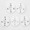 Nahanco Clothing Rack Size Dividers, Round White, Black Print; XS-XL Kit 5 Sizes, 2 pcs. each, 10PK CWBKIT1 - alternate 1