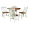 Whitewood Industries Rectangular Extension Dining Table W/ 4 Chairs, 36 in W, 29.3 in L, 48 in H, Parawood, 5 K79-36RXT-C61-4 - alternate 1