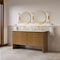 James Martin Vanities Hudson 60" Double Vanity, Honey Oak w/ 3 CM Ethereal Noctis Silestone Top 435-V60D-HNO-3ENC - alternate 3