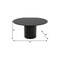 Homeroots 60" Black Solid Wood Pedestal Base Round Top Dining Table 721043 - alternate 3