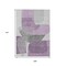 Homeroots 9' X 12' Purple And Gray Abstract Washable Indoor Outdoor Area Rug 632183 - alternate 1