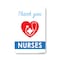 Signmission Public Safety, 18" Height, Aluminum, 24" x 18", Thank You Nurses, Thank You Nurses OS-NS-A-1824-25420 - alternate 1