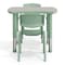 Flash Furniture 2 PC Plastic Activity Table and 2 Chairs Set, 10.5 inSeat Height-Sage YU-YCY-098-0032-RECT-TBL-SAGE-GG - alternate 4