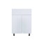 Cambridge Radiance 27 in. W x 24 in. D x 34.5 in. H Ready to Assemble Slab Base Kitchen Cabinet in White Gloss SA-B27-WG-KIT - alternate 1