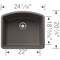 Blanco Diamond Single Bowl, Volcano Gray 443098 - alternate 3