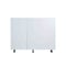 Cambridge Radiance 42in.W x24in.D x34.5in.H Ready to Assemble Slab Corner Blind Kitchen Cabinet in White Gloss SA-BB42-WG-KIT - alternate 1