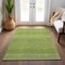 Homeroots 8' X 10' Lime Green And Ivory Chevron Washable Indoor Outdoor Area Rug 612277 - alternate 2