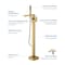 Kibi Cube Floor Mount Tub Filler, Hand Shower - Brushed Brass KTF302BB - alternate 4