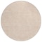 Homeroots 8' Peach And Beige Round Geometric Washable Indoor Outdoor Area Rug 602433 - alternate 3