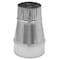 Imp Imperial 4 in. D X 3 in. D Galvanized Steel Reducer with Crimp GV1415 - alternate 2