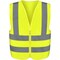 Neiko High Visibility Safety Vest with Reflective Strips, XX-Large, Neon Yellow, Zipper Front For Safety 53943A - alternate 1