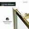 Anzzi 34 in. x 78 in. Fixed Frameless Shower Door in Brushed Gold w/ Tsunami Guard Tempered Clear Glass SD-AZFL06002BG - alternate 5
