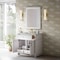 James Martin Vanities Bellshire 36" Single Vanity, Bright White w/ 3 CM Carrara Marble Top 660-V36-BW-3CAR - alternate 4
