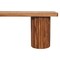 Homeroots 43in Brown Genuine Leather and Solid Wood Upholstered Bench 723437 - alternate 5