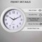Clockswise 13.75 Inch Plastic White Round Silent, Non-Ticking Battery Operated Analog Wall Clock, 2PK QI004510.WT.2 - alternate 5