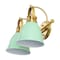 Jonathan Y Phineas 16.25" 2-Light Adjustable Farmhouse Bohemian Iron LED Vanity Light, Mint Green/Brass Gold JYL1115D - alternate 4