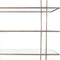 Homeroots 59" Antiqued Gold And Clear Iron and Glass Five Tier Etagere Bookcase 488874 - alternate 3