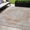 Homeroots 5' X 8' Copper And Beige Floral Washable Indoor Outdoor Area Rug 605080 - alternate 1