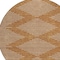 Homeroots 8' Copper And Beige Round Geometric Washable Indoor Outdoor Area Rug 598612 - alternate 4