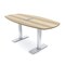 Skutchi Designs Arc Boat Conference Table With Power, 36 in W, 72 in L HAR-ABOT-36X72-T-K525-ESIL - alternate 1