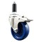 Service Caster 4 Inch 316SS Solid Poly Swivel 1-1/8 Inch Expanding Stem Caster Lock Brake SCC SCC-SS316TTLEX20S414-SPUS-118 - alternate 1