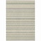Homeroots 3' X 5' Linen And Lime Green Striped Washable Indoor Outdoor Area Rug 610534 - alternate 3