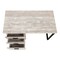 Homeroots 47" Taupe and Black Computer Desk With Three Drawers 333511 - alternate 3
