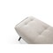 Homeroots 58in Beige Dark Gray and Black Tufted Faux Leather Fabric and Steel Upholstered Bench 714182 - alternate 4