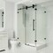 Vigo 36 in. L x 48 in. W x 79 in. H Frameless Sliding Rectangle Shower Enclosure Kit in Matte Black VG6051MBCL48WL - alternate 1