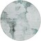 Homeroots 8' Teal Blue Silver And Gray Round Abstract Washable Indoor Outdoor Area Rug 582688 - alternate 3