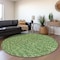 Homeroots 8' Green Blue And Ivory Round Polka Dot Washable Indoor Outdoor Area Rug 599036 - alternate 4