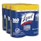 Lysol Disinfecting Wipes, 1-Ply, 7 x 7.25, Lemon and Lime Blossom, White, 80 Wipes/Canister, 6PK 19200-80296 - alternate 1